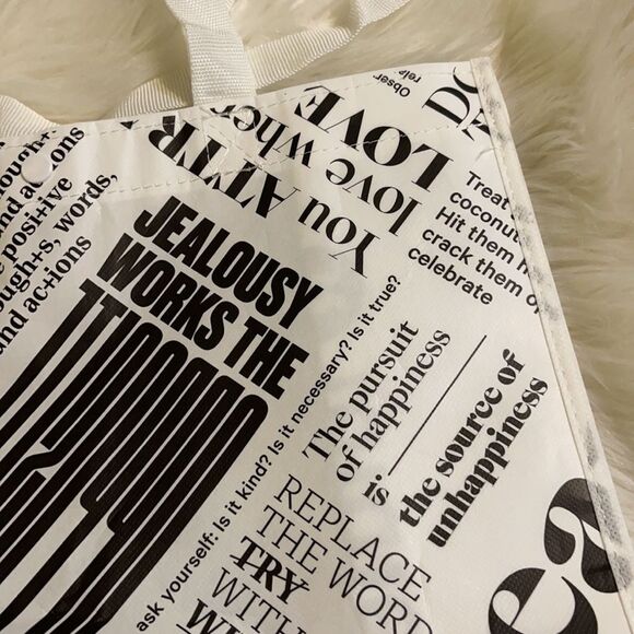 Lululemon Breathe Deeply Quotes Poly Tote Bag - Picture 10 of 15